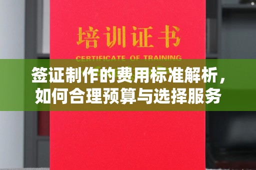 梓潼签证制作的费用标准解析，如何合理预算与选择服务