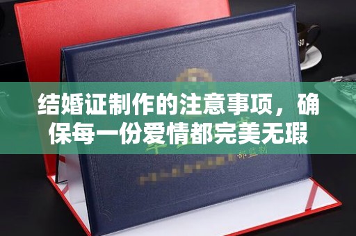 梓潼结婚证制作的注意事项，确保每一份爱情都完美无瑕