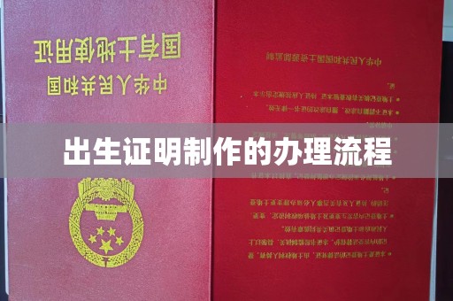 梓潼出生证明制作的办理流程
