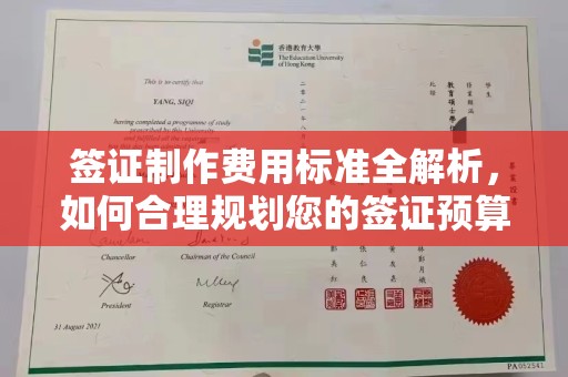 梓潼签证制作费用标准全解析，如何合理规划您的签证预算？